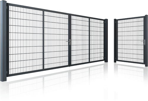 brama i furtka ogrodzeniowa gardia wisniowski - Bramy dwuskrzydłowe i furtki przemysłowe – Wiśniowski