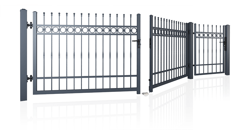bramy ogrodzeniowe dwuskrzydlowe i furtki wisniowski 1 - Bramy skrzydłowe i furtki - Kraków