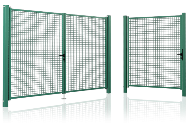 brama i furtka ogrodzeniowa garden wisniowski 600x398 - Bramy dwuskrzydłowe i furtki przemysłowe – Wiśniowski