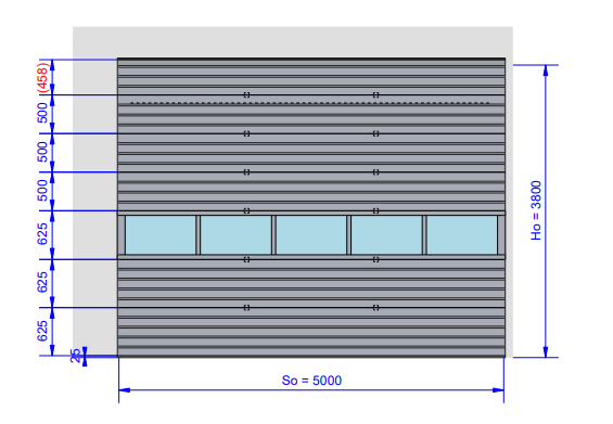 b 1 - Brama przemysłowa segmentowa MakroPro 2.0 - 5000x3800